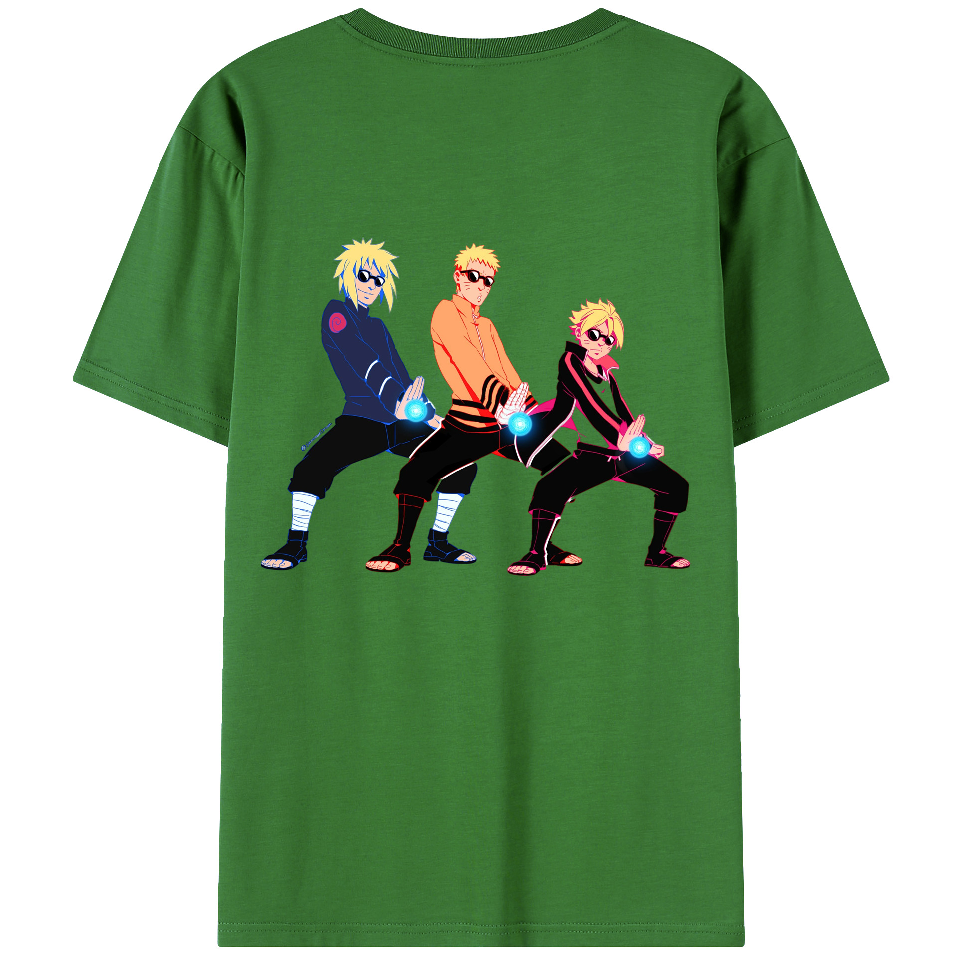 （画像用） NARUTO -ナルト- うずまき ナルト Uzumaki Naruto レディース半袖Tシャツ(バックプリント)